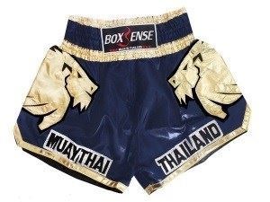 Boxsense Muay Thai Boxing Shorts : BXS-303-Navy