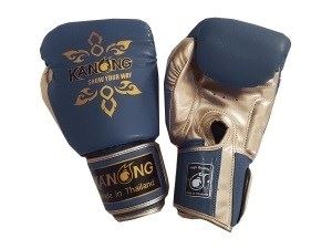 Kanong Muay Thai Gloves : Thai Power Navy/Gold