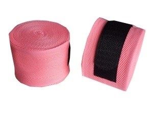 Kanong Elastic Thai Boxing Handwraps : Pink