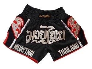 Kanong Kids Muay Thai Boxing Shorts : KNSRTO-207-Black-K