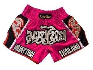 Kanong Woman Muay Thai Boxing Shorts : KNSRTO-207-Pink