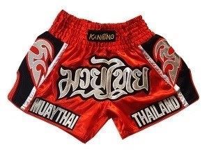 Kanong Muay Thai Boxing Shorts : KNSRTO-207-Red