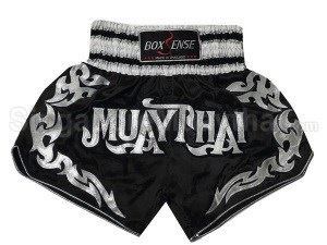 Boxsense Muay Thai Boxing Shorts : BXS-076-Black