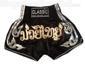 Classic Women Muay Thai Shorts : CLS-015-Black