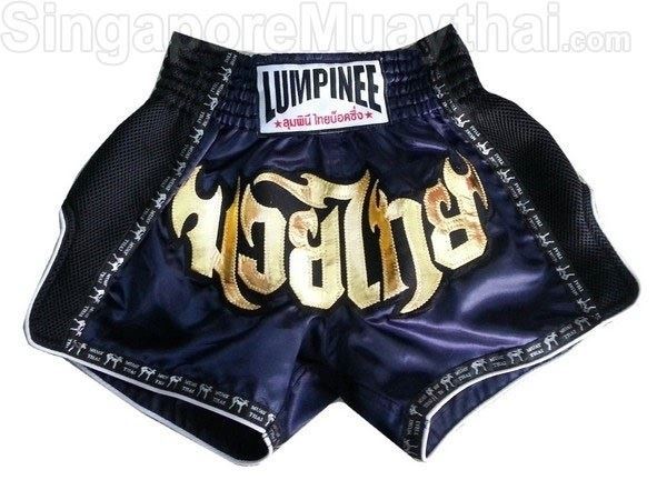 Lumpinee Muay Thai Boxing Shorts : LUMRTO-003-Navy