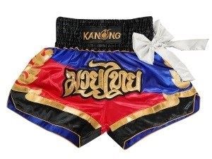 Kanong Muay Thai Boxing Shorts : KNS-130-Blue-Red