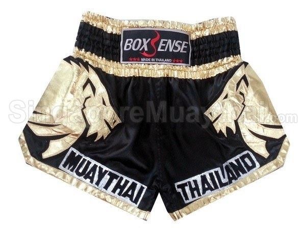 Boxsense Muay Thai Boxing Shorts : BXS-303-Gold