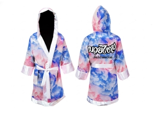 Custom Full Design Sublimated Muay Thai Robe / Fight Robe Custom Full Design Sublimated Muay Thai Robe / Fight Robe