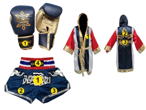 Custom Muay Thai Gloves Shorts and Robe