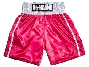 Personalized Boxing Shorts : KNBXCUST-2071-Pink