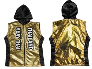 Custom Muay Thai Hoodies : Gold/Black