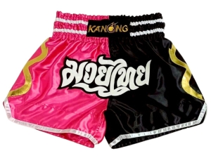 Kanong Muay Thai Shorts : KNS-143-Pink-Black