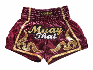 Kanong Muay Thai Boxing Shorts : KNSRTO-232-Maroon