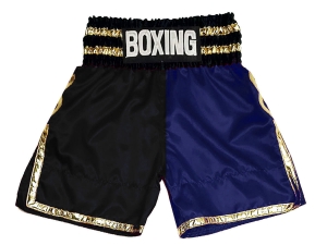 Personalized Boxing Shorts : KNBSH-039-Black-Navy