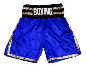Personalized Boxing Shorts : KNBSH-039-Blue
