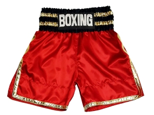 Personalized Boxing Shorts : KNBSH-039-Red