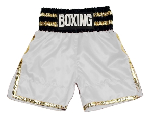 Personalized Boxing Shorts : KNBSH-039-White
