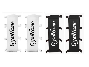 Custom Muay Thai Boxing Ring Corner Pads, Corner Cushions (Set 4 pcs) : White / Black