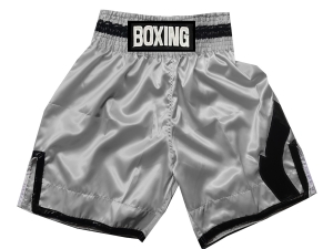 Personalized Boxing Shorts : KNBSH-036-Silver