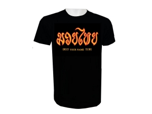 Custom Muay Thai T-Shirt with Your Name : KNTSHCUST-008