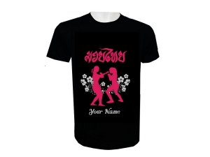 Custom Muay Thai T-Shirt with Your Name : KNTSHCUSTWO-001