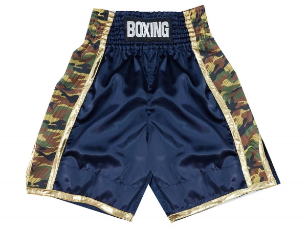 Personalized Boxing Shorts : KNBSH-034-Navy