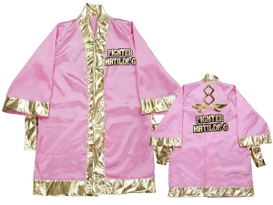 Custom Muay Thai Robe / Fight Robe : Pink