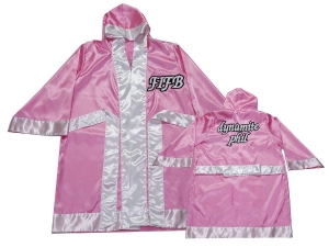 Custom Muay Thai Robe / Fight Robe : KNFIRCUST-002-Pink