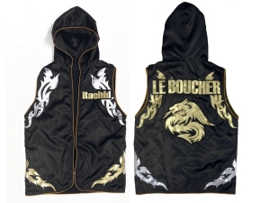 Custom Muay Thai Hoodies : KNHODCUST-002-Black