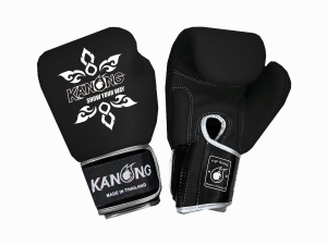 Kanong Thai Boxing Gloves : Thai Power Black-SV