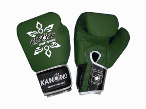 Kanong Thai Boxing Gloves : Thai Power DarkGreen-SV