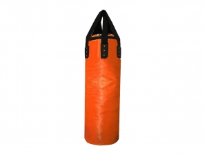 Custom Text or Logo Professional Muay Thai Heavy Bag (unfilled) : Orange 120 cm