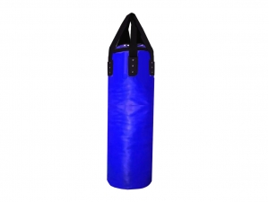 Custom Text or Logo Professional Muay Thai Heavy Bag (unfilled) : Blue 120 cm