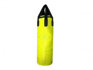 Custom Text or Logo Professional Muay Thai Heavy Bag (unfilled) : Yellow 120 cm