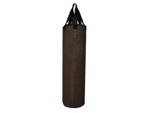 Custom Text or Logo Professional Muay Thai Heavy Bag (unfilled) : DarkBrown 150 cm