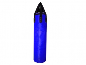 Custom Text or Logo Professional Muay Thai Heavy Bag (unfilled) : Blue 180 cm