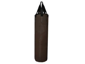 Custom Text or Logo Professional Muay Thai Heavy Bag (unfilled) : DarkBrown 180 cm