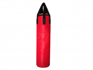 Custom Text or Logo Professional Muay Thai Heavy Bag (unfilled) : Red 150 cm