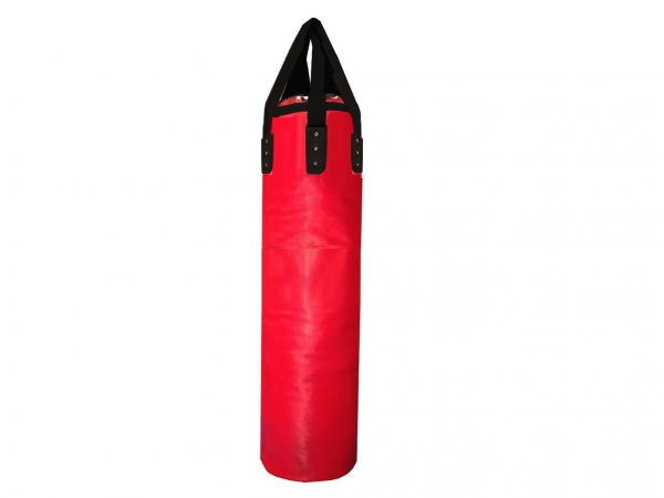 Custom Text or Logo Professional Muay Thai Heavy Bag (unfilled) : Red 180 cm