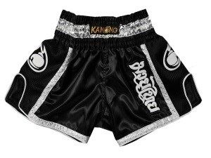 Kanong Kids Muay Thai Boxing Shorts : KNSRTO-208-Black