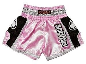Kanong Woman Muay Thai Boxing Shorts : KNSRTO-208-Pink