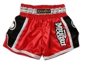 Kanong Kids Muay Thai Boxing Shorts : KNSRTO-208-Red