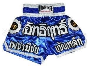 Lumpinee Woman Muay Thai Boxing Shorts : LUM-015-W Blue/White