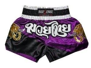 Boxsense Muay Thai Boxing Shorts : BXS-091-Purple