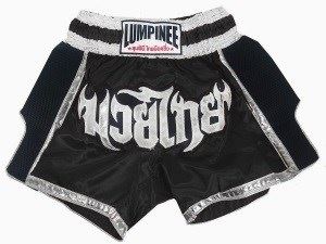 Lumpinee Muay Thai Boxing Shorts : LUM-023-Black
