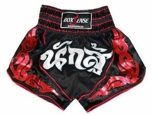 Boxsense Muay Thai Boxing Shorts : BXS-063-Black