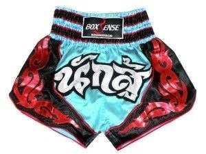 Boxsense Muay Thai Boxing Shorts : BXS-063-Lightblue