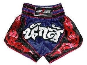 Boxsense Muay Thai Boxing Shorts : BXS-063-Navy