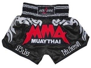 Boxsense Muay Thai Boxing Shorts : BXS-066-Black