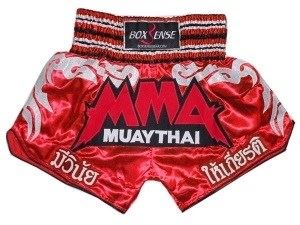 Boxsense Muay Thai Boxing Shorts : BXS-066-Red